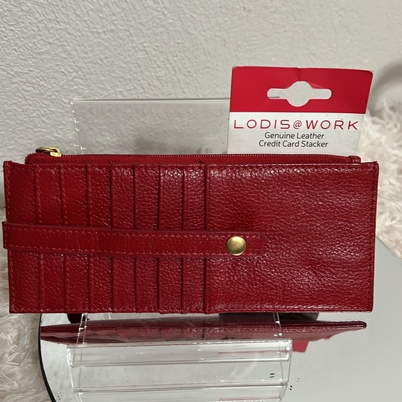 NWT LODIS Card Case Long Leather Wallet